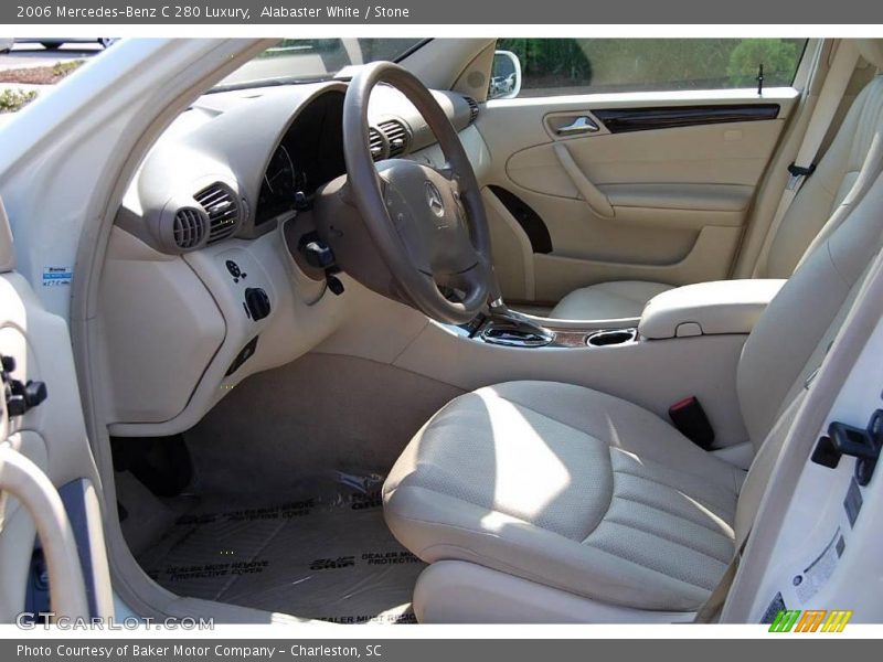 Alabaster White / Stone 2006 Mercedes-Benz C 280 Luxury