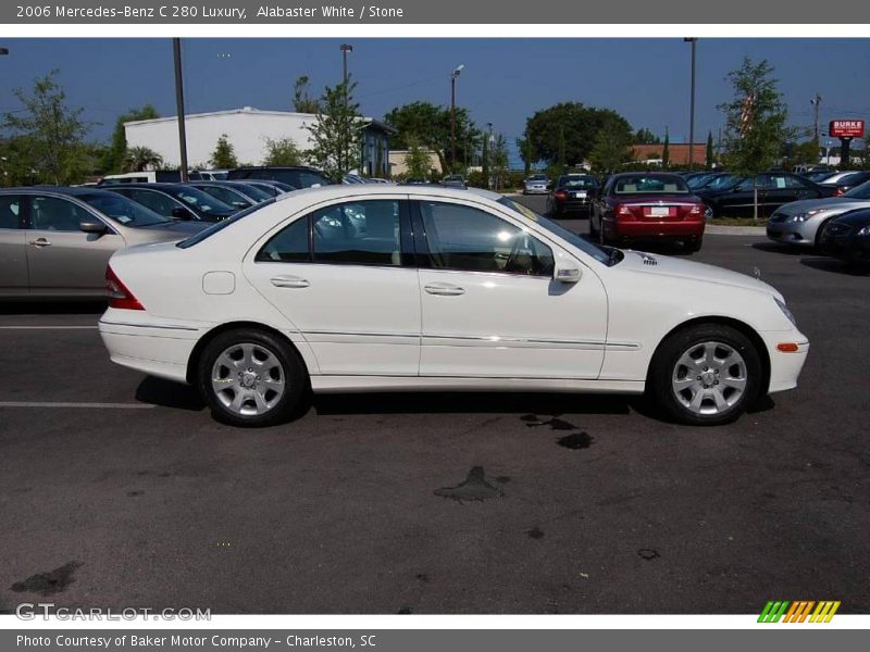 Alabaster White / Stone 2006 Mercedes-Benz C 280 Luxury