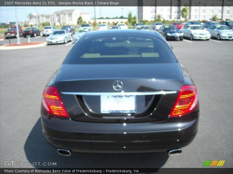 designo Mocha Black / Sahara Biege 2007 Mercedes-Benz CL 550