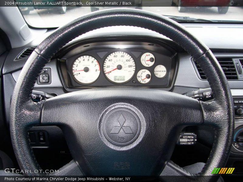 Cool Silver Metallic / Black 2004 Mitsubishi Lancer RALLIART Sportback