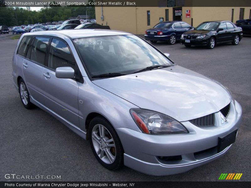 Cool Silver Metallic / Black 2004 Mitsubishi Lancer RALLIART Sportback