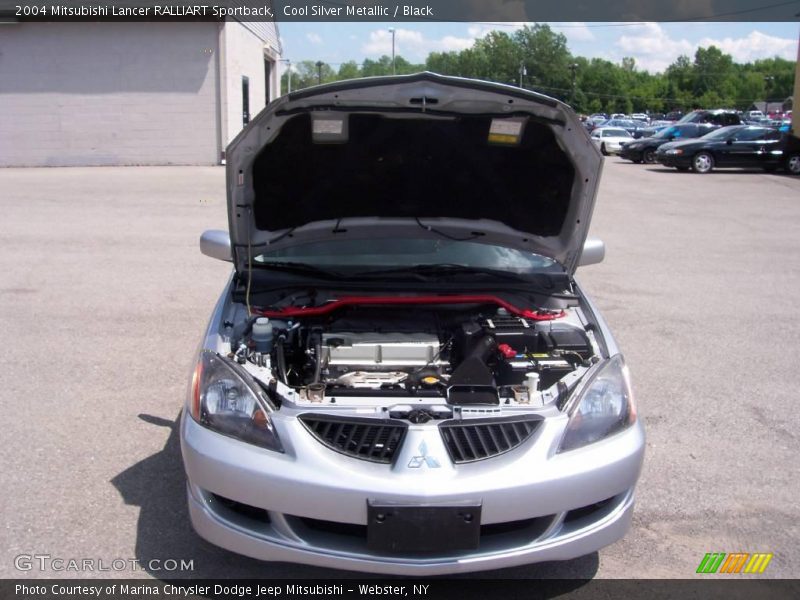 Cool Silver Metallic / Black 2004 Mitsubishi Lancer RALLIART Sportback