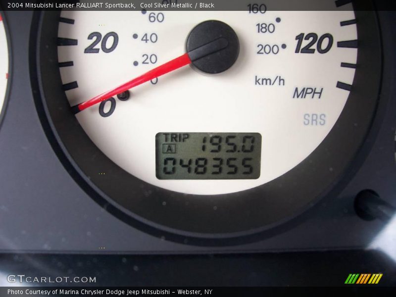 Cool Silver Metallic / Black 2004 Mitsubishi Lancer RALLIART Sportback