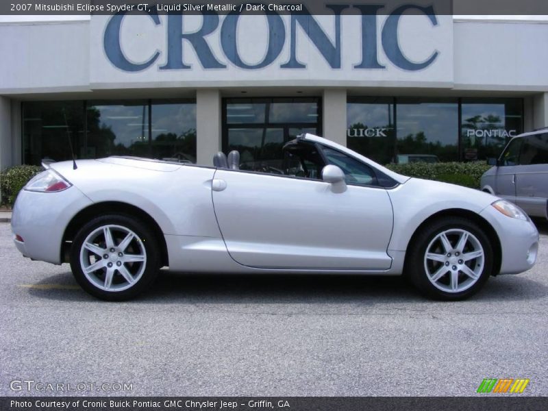 Liquid Silver Metallic / Dark Charcoal 2007 Mitsubishi Eclipse Spyder GT