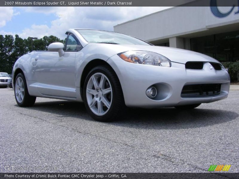 Liquid Silver Metallic / Dark Charcoal 2007 Mitsubishi Eclipse Spyder GT