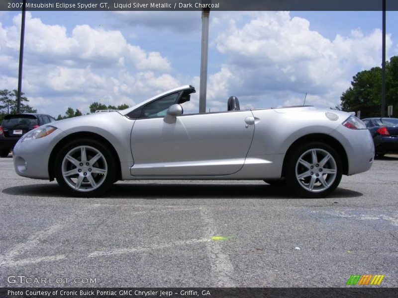 Liquid Silver Metallic / Dark Charcoal 2007 Mitsubishi Eclipse Spyder GT