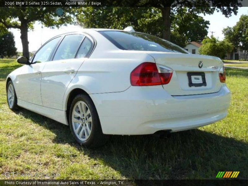 Alpine White / Beige 2006 BMW 3 Series 325i Sedan