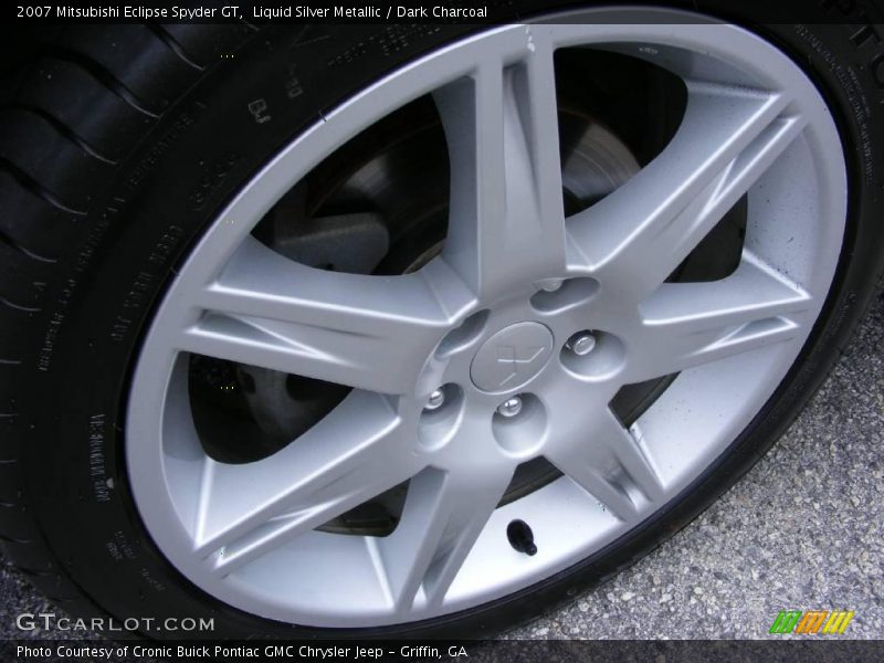 Liquid Silver Metallic / Dark Charcoal 2007 Mitsubishi Eclipse Spyder GT