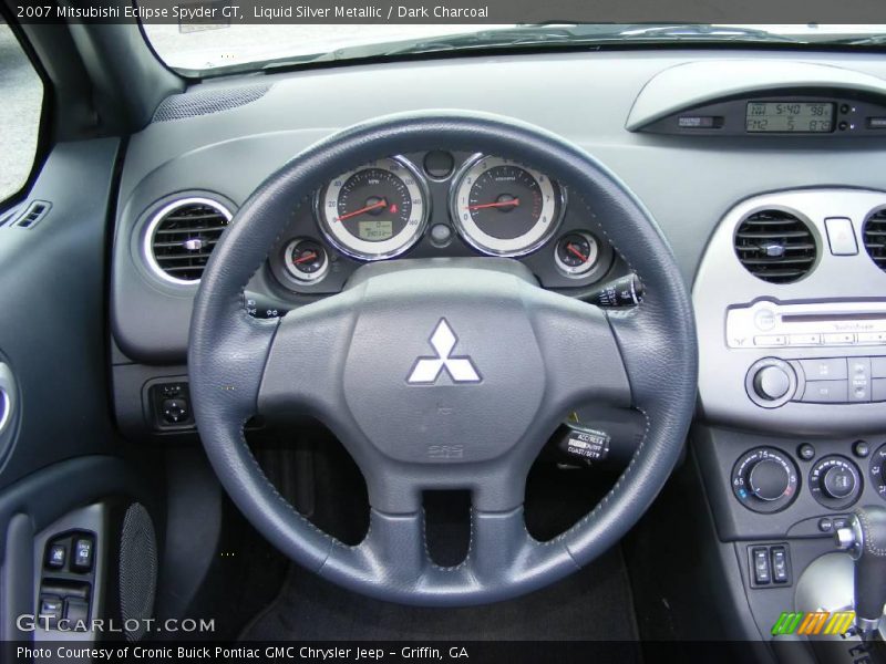 Liquid Silver Metallic / Dark Charcoal 2007 Mitsubishi Eclipse Spyder GT