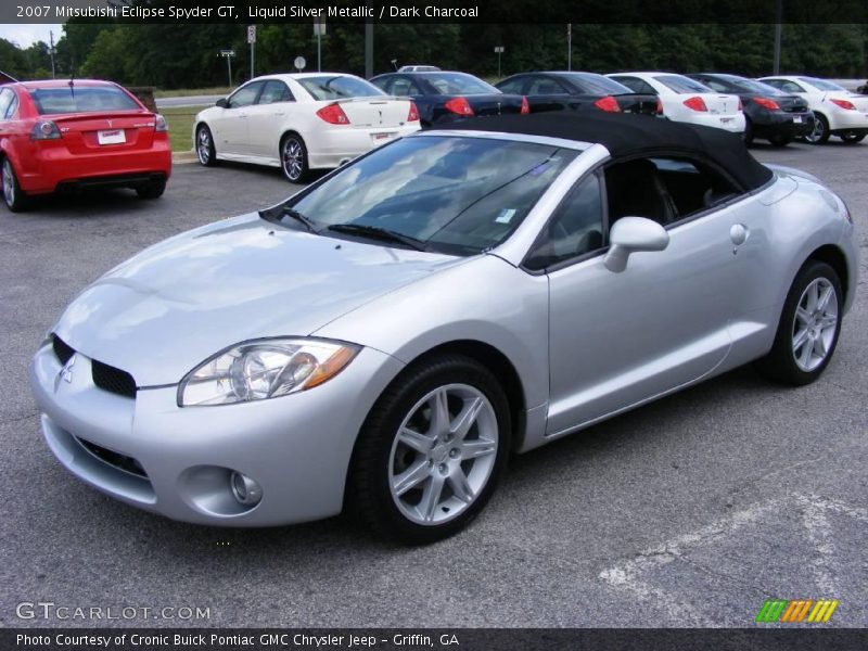 Liquid Silver Metallic / Dark Charcoal 2007 Mitsubishi Eclipse Spyder GT