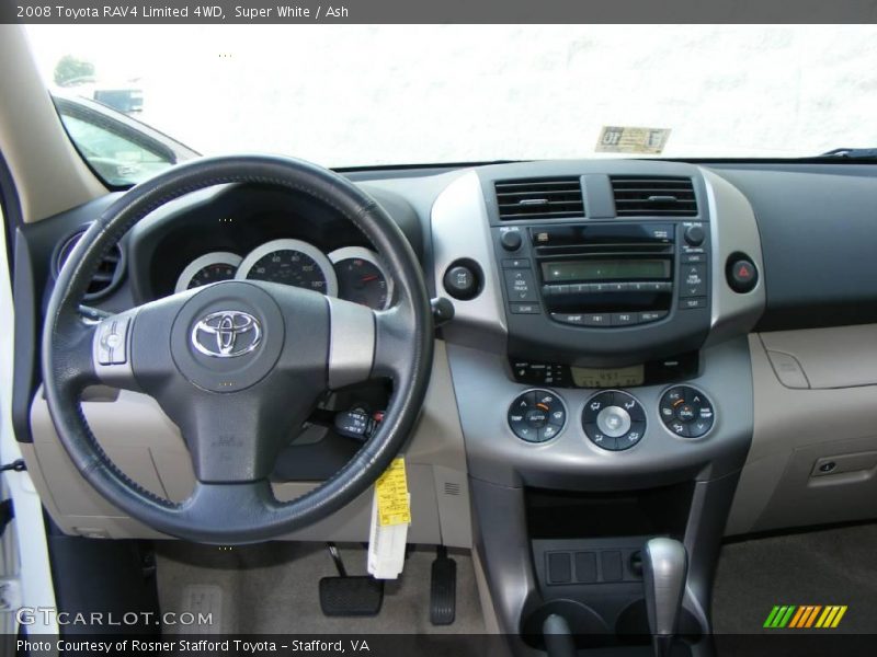 Super White / Ash 2008 Toyota RAV4 Limited 4WD