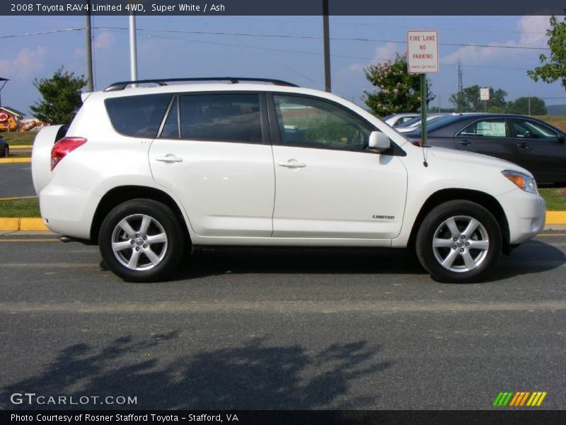 Super White / Ash 2008 Toyota RAV4 Limited 4WD