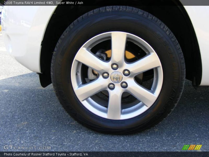 Super White / Ash 2008 Toyota RAV4 Limited 4WD