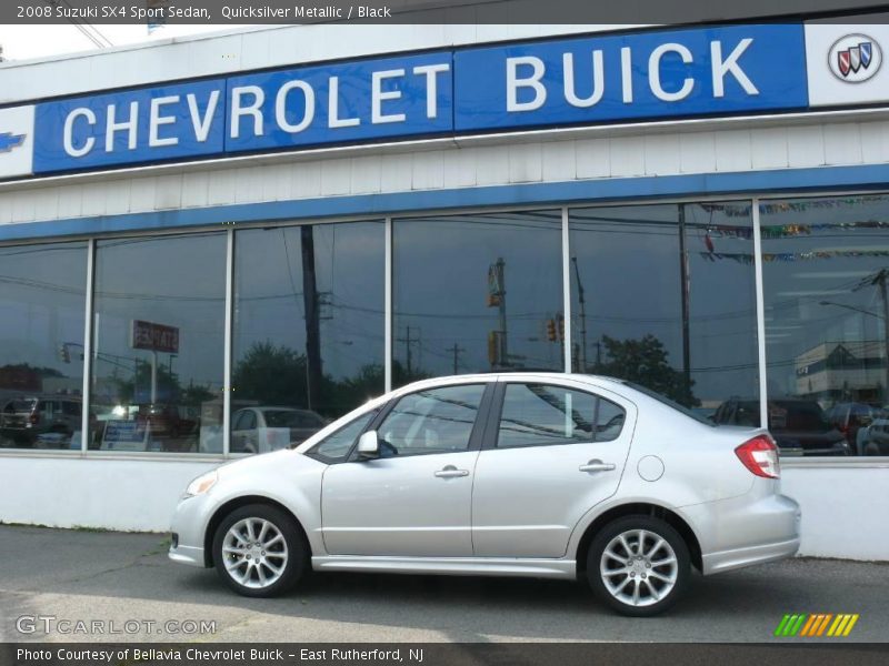 Quicksilver Metallic / Black 2008 Suzuki SX4 Sport Sedan