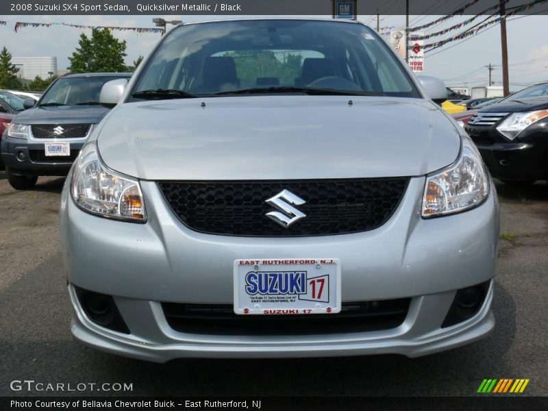 Quicksilver Metallic / Black 2008 Suzuki SX4 Sport Sedan