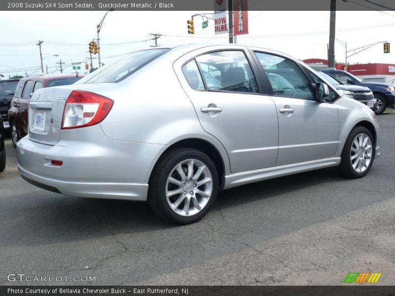 Quicksilver Metallic / Black 2008 Suzuki SX4 Sport Sedan