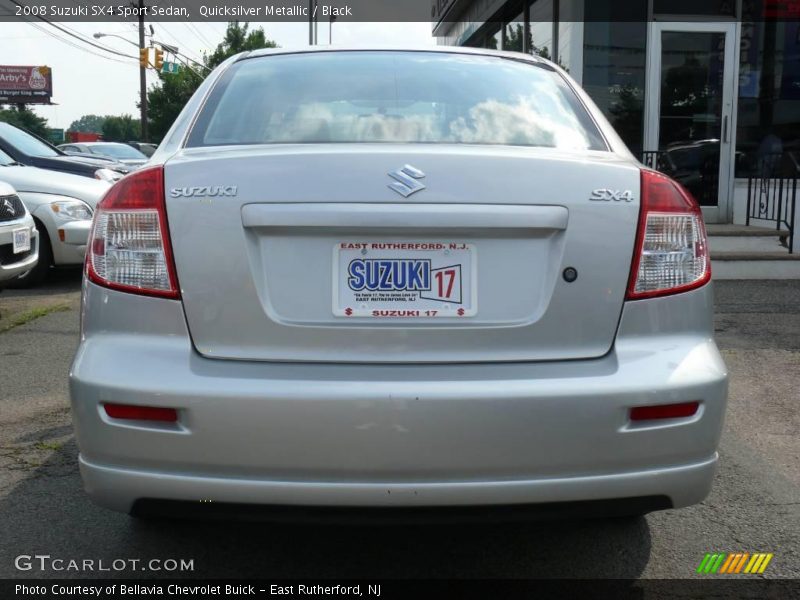 Quicksilver Metallic / Black 2008 Suzuki SX4 Sport Sedan