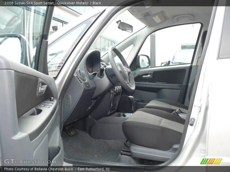 Quicksilver Metallic / Black 2008 Suzuki SX4 Sport Sedan