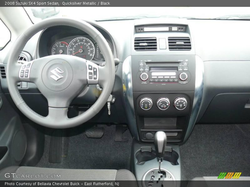 Quicksilver Metallic / Black 2008 Suzuki SX4 Sport Sedan