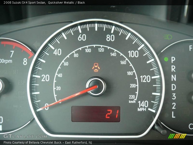 Quicksilver Metallic / Black 2008 Suzuki SX4 Sport Sedan