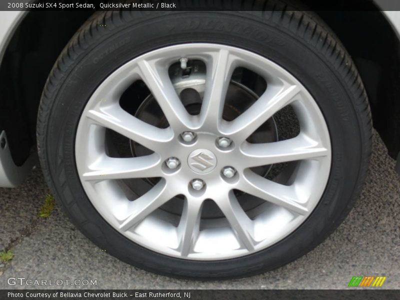 Quicksilver Metallic / Black 2008 Suzuki SX4 Sport Sedan