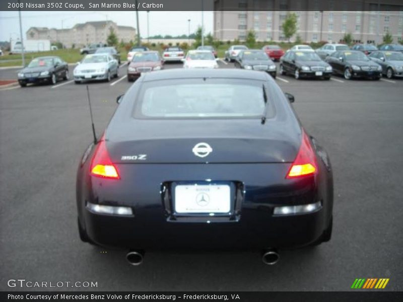 San Marino Blue / Carbon 2008 Nissan 350Z Coupe