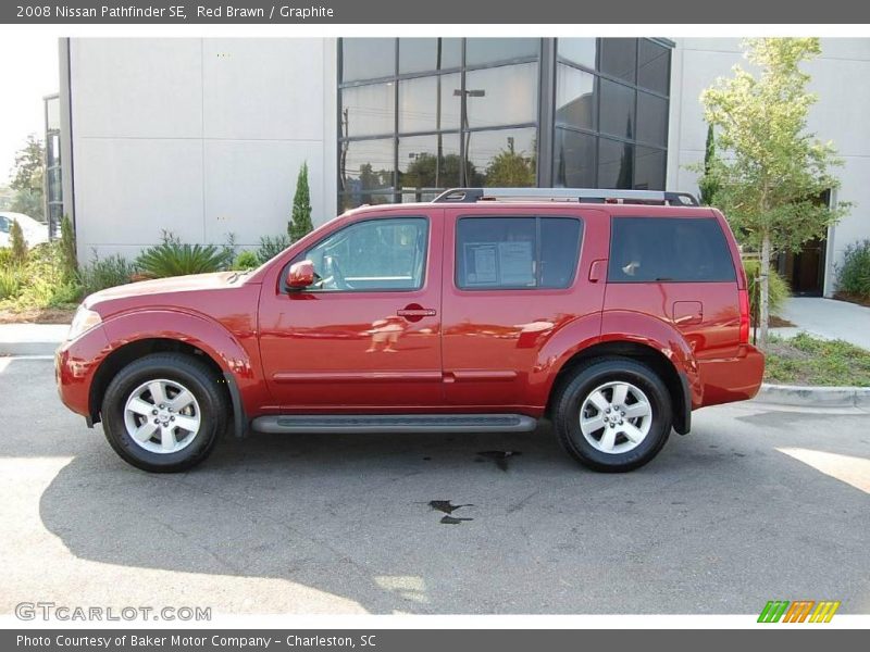 Red Brawn / Graphite 2008 Nissan Pathfinder SE