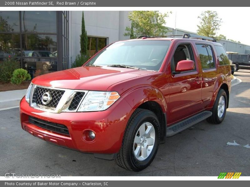 Red Brawn / Graphite 2008 Nissan Pathfinder SE