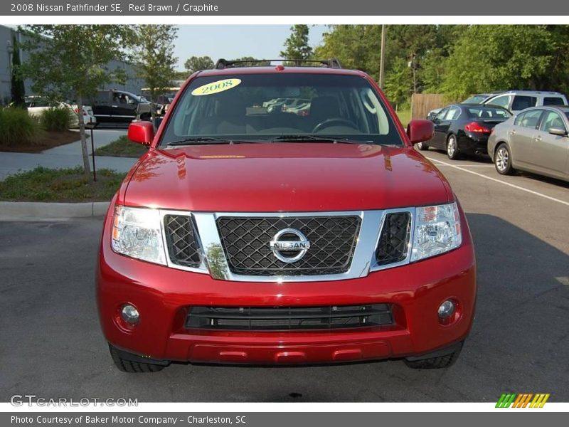 Red Brawn / Graphite 2008 Nissan Pathfinder SE