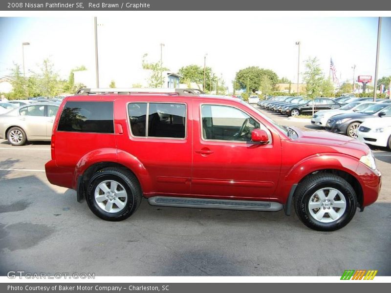 Red Brawn / Graphite 2008 Nissan Pathfinder SE