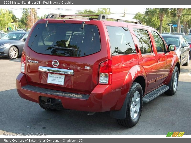 Red Brawn / Graphite 2008 Nissan Pathfinder SE