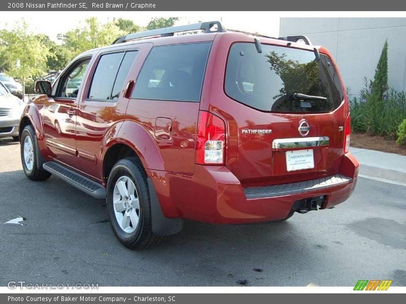 Red Brawn / Graphite 2008 Nissan Pathfinder SE