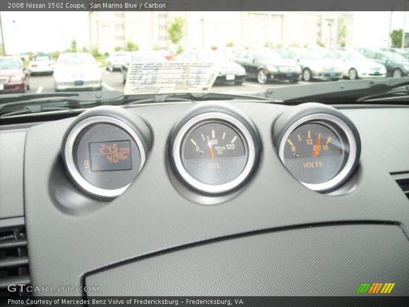 San Marino Blue / Carbon 2008 Nissan 350Z Coupe