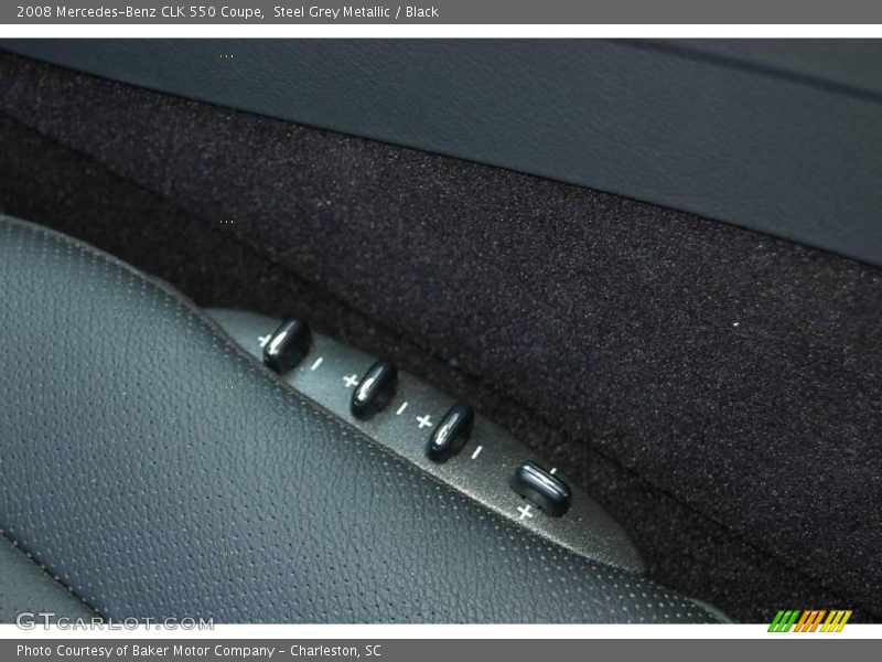 Steel Grey Metallic / Black 2008 Mercedes-Benz CLK 550 Coupe