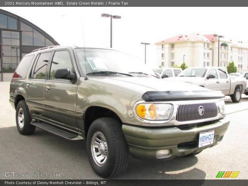 Estate Green Metallic / Prairie Tan 2001 Mercury Mountaineer AWD