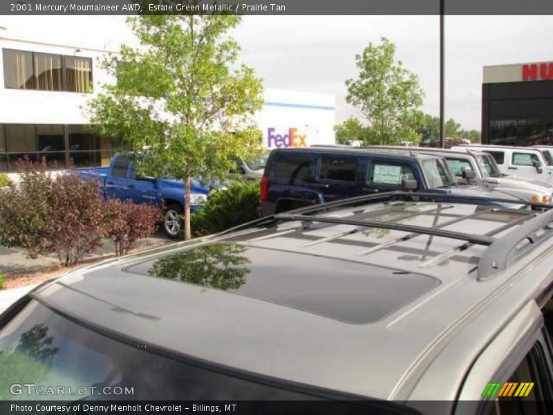 Estate Green Metallic / Prairie Tan 2001 Mercury Mountaineer AWD