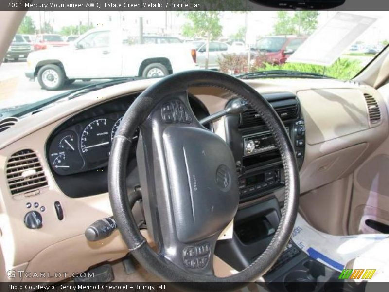 Estate Green Metallic / Prairie Tan 2001 Mercury Mountaineer AWD
