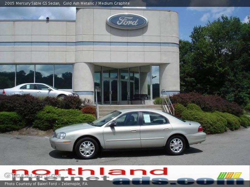 Gold Ash Metallic / Medium Graphite 2005 Mercury Sable GS Sedan