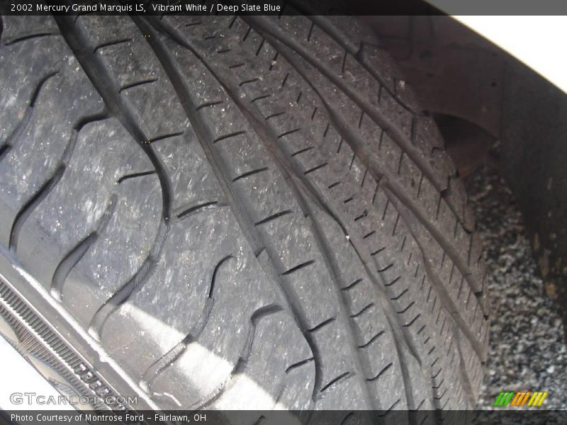 Vibrant White / Deep Slate Blue 2002 Mercury Grand Marquis LS