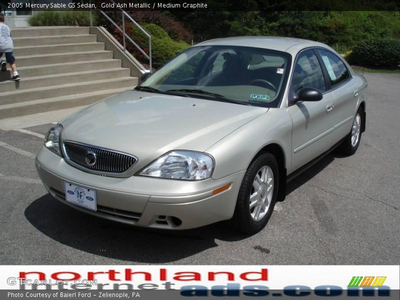 Gold Ash Metallic / Medium Graphite 2005 Mercury Sable GS Sedan