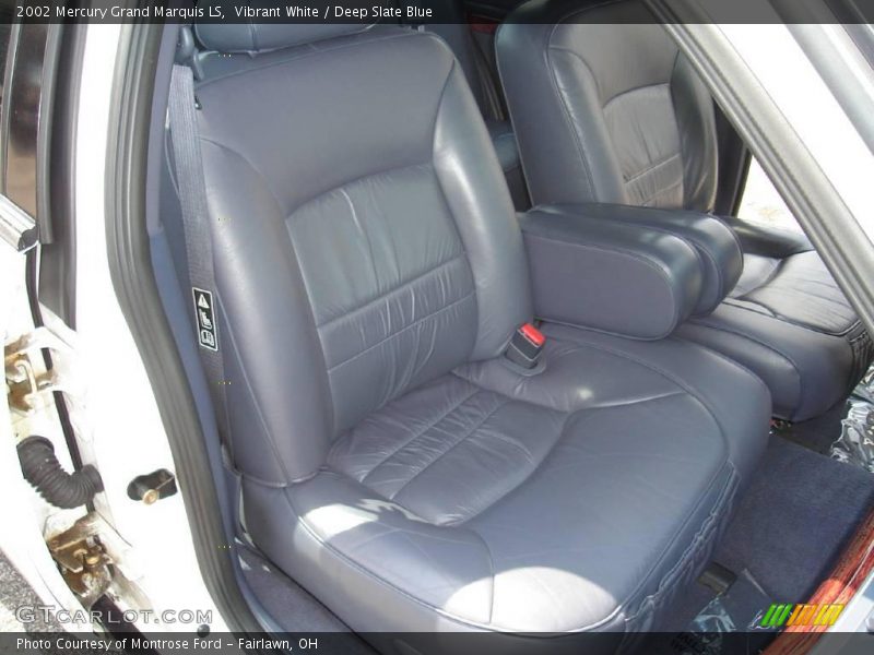 Vibrant White / Deep Slate Blue 2002 Mercury Grand Marquis LS