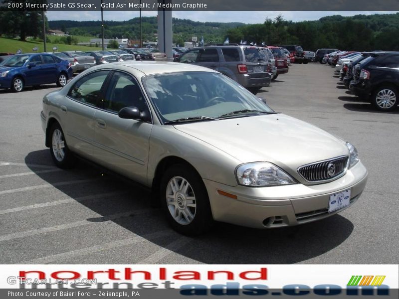 Gold Ash Metallic / Medium Graphite 2005 Mercury Sable GS Sedan