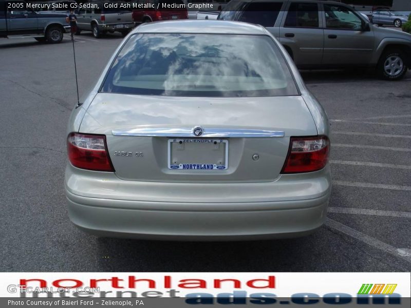 Gold Ash Metallic / Medium Graphite 2005 Mercury Sable GS Sedan