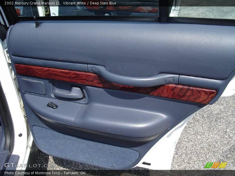 Vibrant White / Deep Slate Blue 2002 Mercury Grand Marquis LS