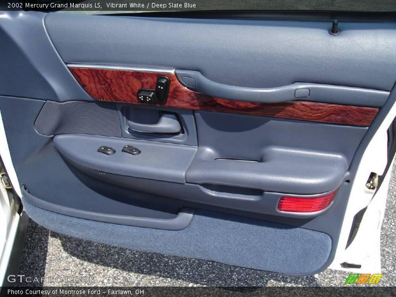 Vibrant White / Deep Slate Blue 2002 Mercury Grand Marquis LS