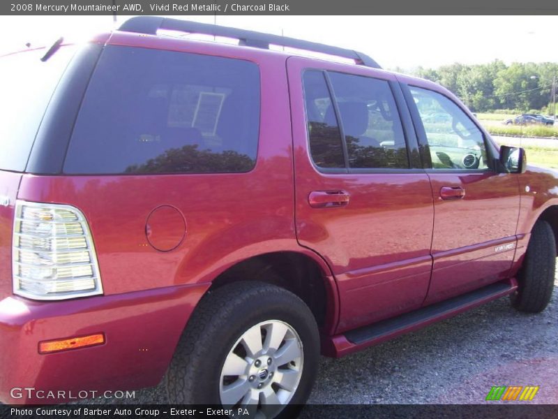 Vivid Red Metallic / Charcoal Black 2008 Mercury Mountaineer AWD
