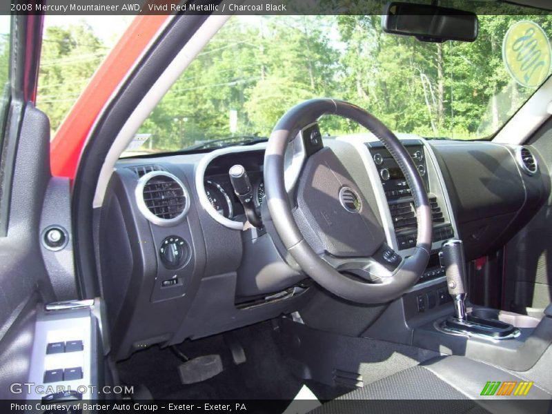 Vivid Red Metallic / Charcoal Black 2008 Mercury Mountaineer AWD