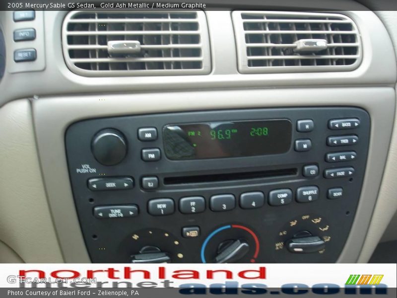 Gold Ash Metallic / Medium Graphite 2005 Mercury Sable GS Sedan