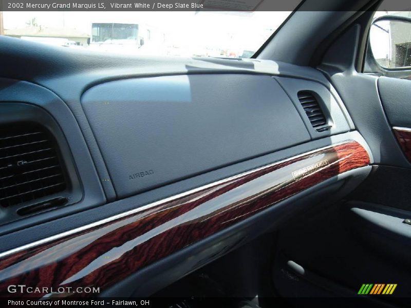 Vibrant White / Deep Slate Blue 2002 Mercury Grand Marquis LS