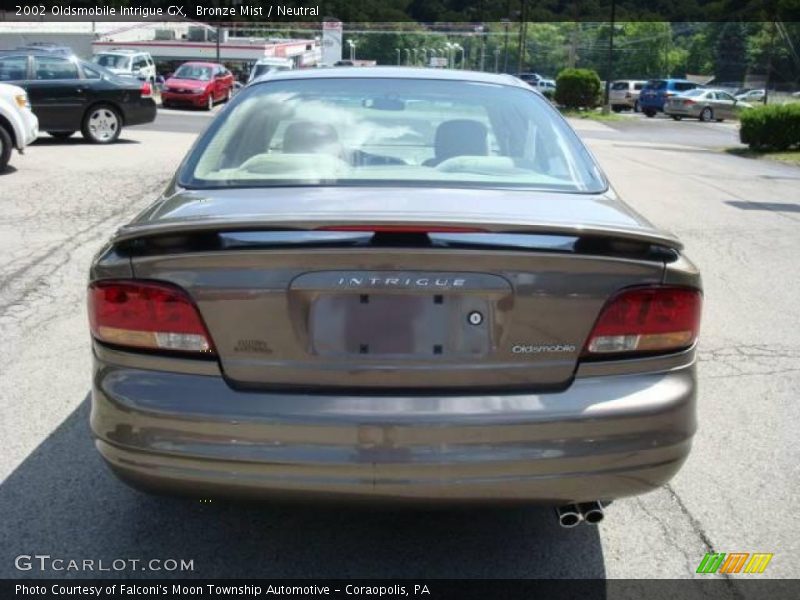 Bronze Mist / Neutral 2002 Oldsmobile Intrigue GX